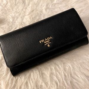 Prada Saffiano Continental Wallet